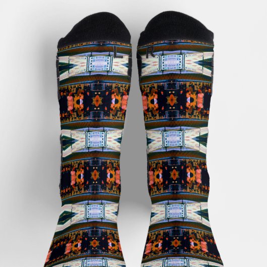 ヴィンテージドイツミュンヘンステーションマリエンプラッツ ソックス (上部)