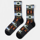 ヴィンテージドイツミュンヘンステーションマリエンプラッツ ソックス (左)