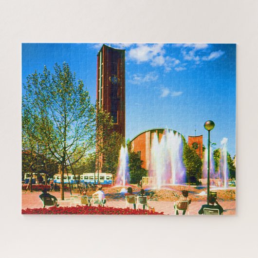 ヴィンテージドイツミュンヘンセンドリンガープラッツマッテウス ジグソーパズル (横)