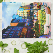 ヴィンテージドイツミュンヘンタウンゲートカリストル キッチンタオル (折り畳み)