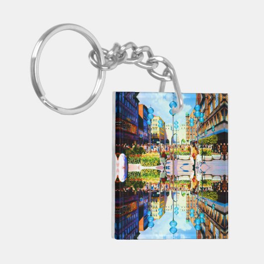 ヴィンテージドイツミュンヘンタウンゲートカリストル キーホルダー (正面左)