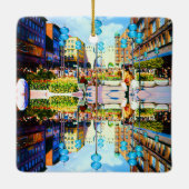 ヴィンテージドイツミュンヘンタウンゲートカリストル セラミックオーナメント (裏面)