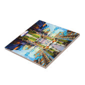 ヴィンテージドイツミュンヘンタウンゲートカリストル タイル (側面)