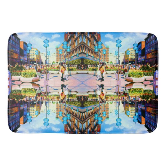 ヴィンテージドイツミュンヘンタウンゲートカリストル バスマット (正面)