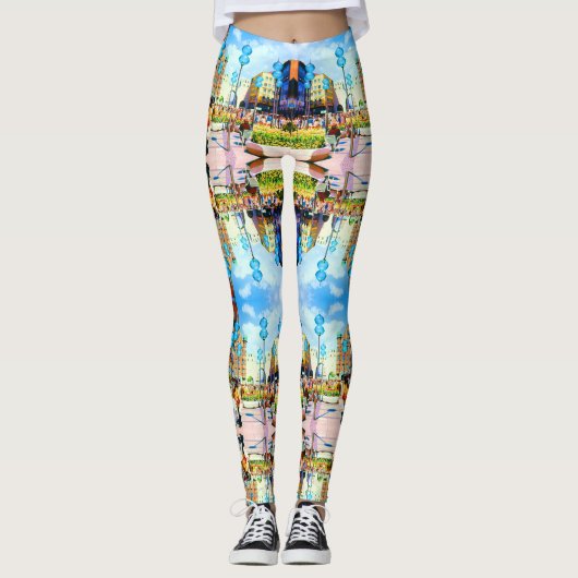 ヴィンテージドイツミュンヘンタウンゲートカリストル レギンス (正面)