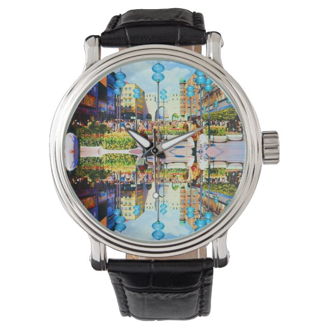 ヴィンテージドイツミュンヘンタウンゲートカリストル 腕時計 (正面)