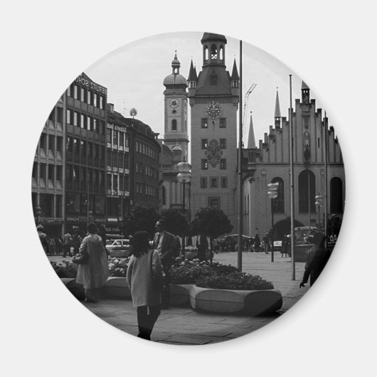 ヴィンテージドイツミュンヘンチャーチマリエンプラッツ マグネット (正面)