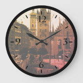 ヴィンテージドイツミュンヘン教会マリエンプラッツラージCl ラージ壁時計 (正面)