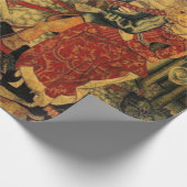 ヴィンテージドイツ中世ラブ狩り切り離し ラッピングペーパー (角)