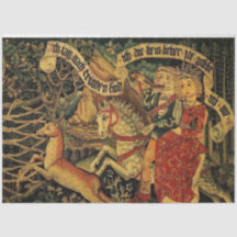 ヴィンテージドイツ中世ラブ狩り切り離し