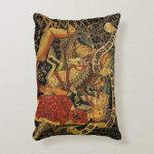 ヴィンテージドイツ中世ルネッサンスラブ狩り アクセントクッション (正面(垂直))