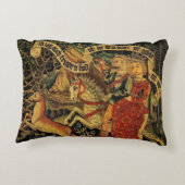 ヴィンテージドイツ中世ルネッサンスラブ狩り アクセントクッション (裏面)