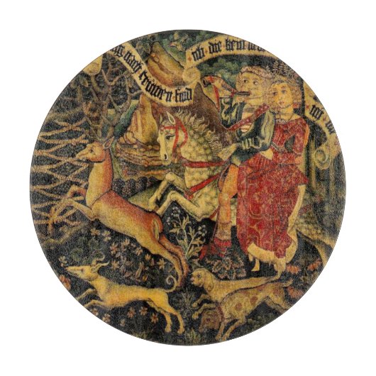 ヴィンテージドイツ中世ルネッサンスラブ狩り カッティングボード (正面)