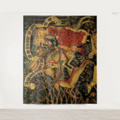 ヴィンテージドイツ中世ルネッサンスラブ狩り タペストリー (正面)