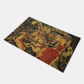 ヴィンテージドイツ中世ルネッサンスラブ狩り ドアマット (アングル)