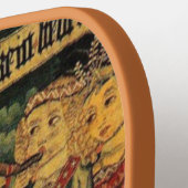 ヴィンテージドイツ中世ルネッサンスラブ狩り ピックルボールラケット (左詳細)