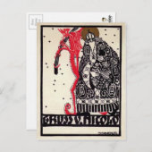 ヴィンテージドイツ国旗 ポストカード (正面/裏面)