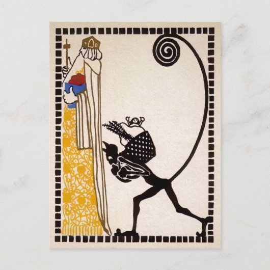 ヴィンテージドイツ国旗 ポストカード (正面)