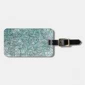 ヴィンテージドイツ地図のババリアの地域旅行 ラゲッジタグ (正面横)