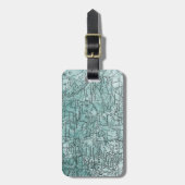 ヴィンテージドイツ地図のババリアの地域旅行 ラゲッジタグ (正面縦)