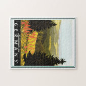 ヴィンテージドイツ夏の旅行ポスターパズル ジグソーパズル (横)