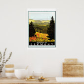 ヴィンテージドイツ夏の旅行ポスター ポスター (キッチン)