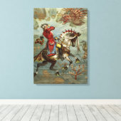 ヴィンテージドイツ男爵ムンハウゼン・アドベンチャーズ キャンバスプリント (インサイチュ (ウッドフロア))