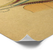 ヴィンテージドイツ解剖学プリント眼 ポスター (角)