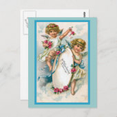 ヴィンテージドイツ誕生日カード ポストカード (正面/裏面)