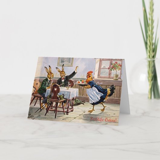 ヴィンテージドイツ語 – イースターエッグ・トリート、 シーズンカード (正面)