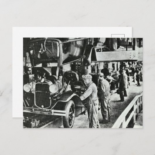 ヴィンテージドイツ車のはがき ポストカード (正面/裏面)