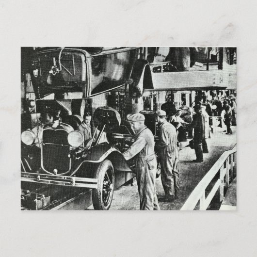 ヴィンテージドイツ車のはがき ポストカード (正面)