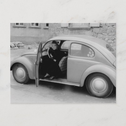 ヴィンテージドイツ車はがき ポストカード (正面)