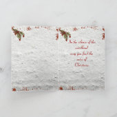 ヴィンテージドイツ鹿ウッドランドクリスマスカード シーズンカード (内部)