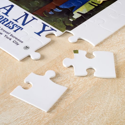 ヴィンテージドイツ黒森アート ジグソーパズル (側面)