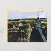 ヴィンテージドイツ、ドイツ、町の屋根 ポストカード (正面/裏面)