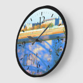 ヴィンテージドイツ・ベルリンの壁 ラージ壁時計 (傾斜)