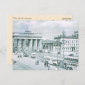 ヴィンテージドイツ、ベルリンブランデンバーグゲート ポストカード (正面/裏面)