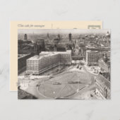 ヴィンテージドイツ、ベルリンAlexanderplatz ポストカード (正面/裏面)