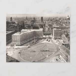 ヴィンテージドイツ、ベルリンAlexanderplatz ポストカード