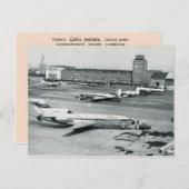 ヴィンテージドイツ、ミュンヘン空港1950年代 ポストカード (正面/裏面)