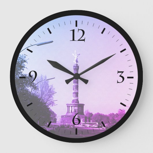 ヴィンテージドイツBerlin 17th 6月通りLarge ラージ壁時計 (正面)