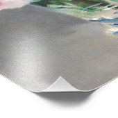 ヴィンテージドウアードマネ花が水晶の花瓶に フォトプリント            (角)