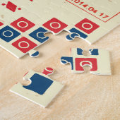 ヴィンテージドキュメントスタンプカラーセット ジグソーパズル (側面)