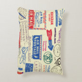 ヴィンテージドキュメントスタンプセットデザイン。 アクセントクッション (裏面(縦))