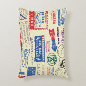 ヴィンテージドキュメントスタンプセットデザイン。 アクセントクッション (正面(垂直))