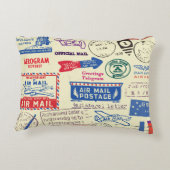 ヴィンテージドキュメントスタンプセットデザイン。 アクセントクッション (裏面)