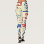 ヴィンテージドキュメントスタンプセットデザイン。 レギンス (裏面)