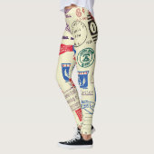 ヴィンテージドキュメントスタンプセットデザイン。 レギンス (左)