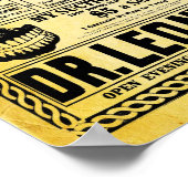 ヴィンテージドクターレオン歯医者オフィスプリント ポスター (角)